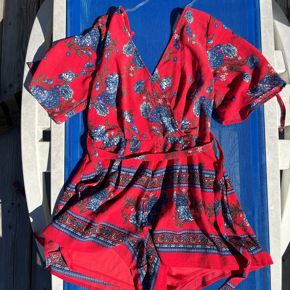 Cute floral romper